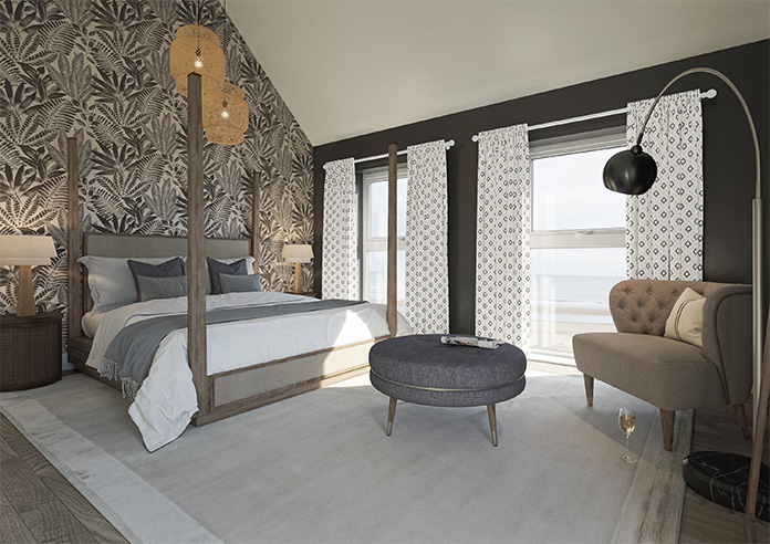 Huaraz Velvet, Black - Made to Measure Curtains - Image 8